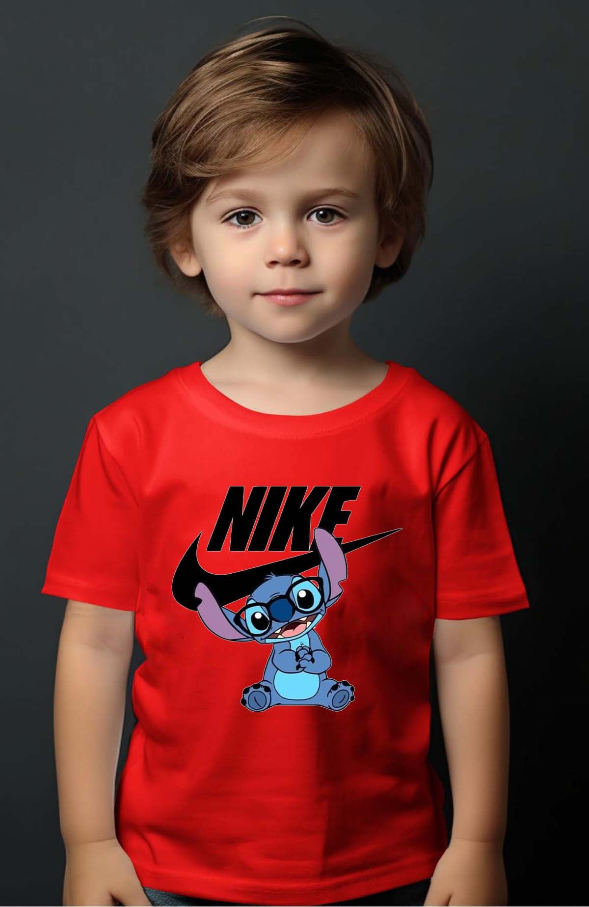 COULEUR:Rouge|T-shirt Garçon | nike stich lunette Rouge