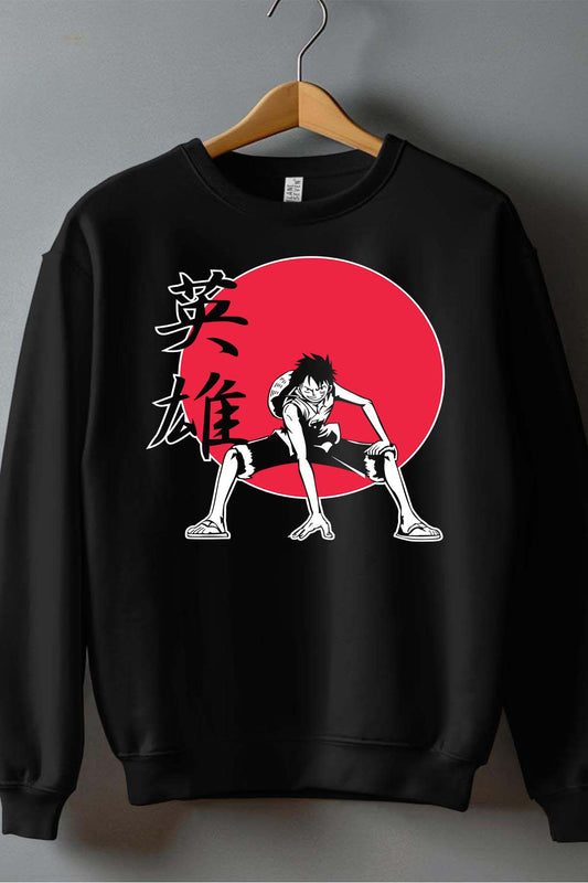 COULEUR:Noir|Sweat Col Rond Homme | one P rond Red Noir