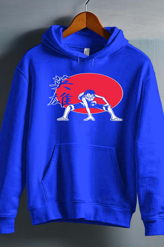 COULEUR:Bleu Roi|Sweat Capuche Garçon | one P rond Red Bleu Roi