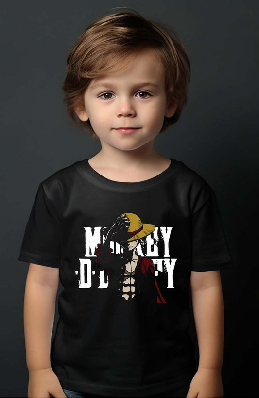 COULEUR:Noir|T-shirt Garçon | one piece chapeau Noir