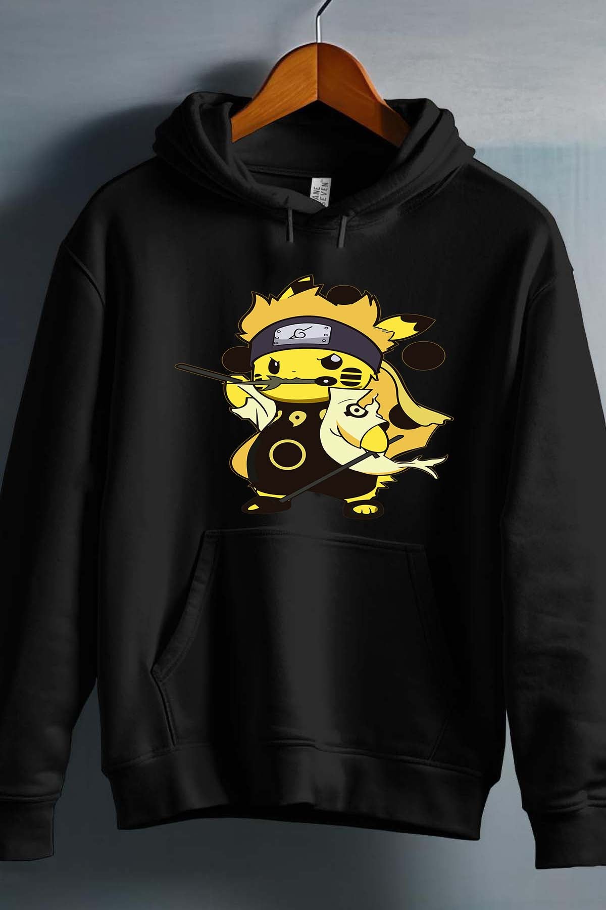 COULEUR:Noir|Sweat Capuche Garçon | pikaNaru Noir