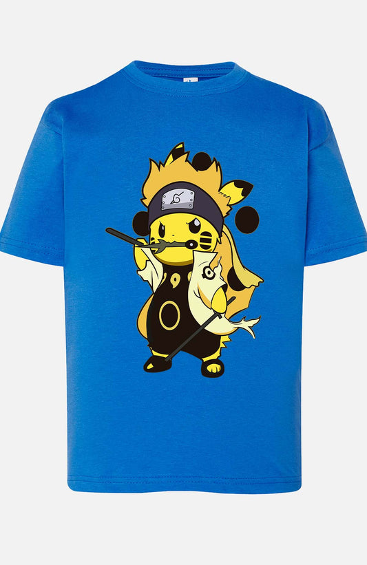 COULEUR:Bleu Roi|T-shirt Garçon | pikaNaru Bleu Roi