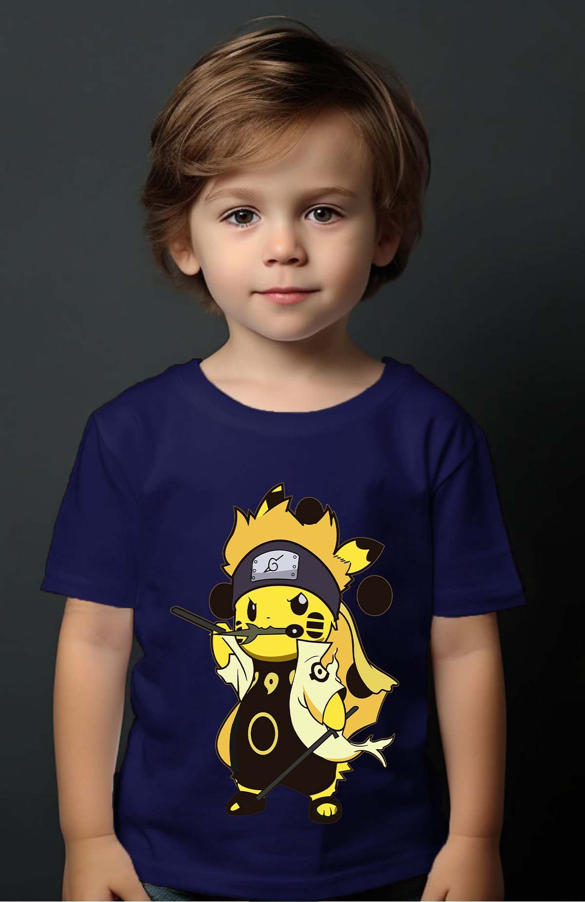COULEUR:Marine|T-shirt Garçon | pikaNaru Marine
