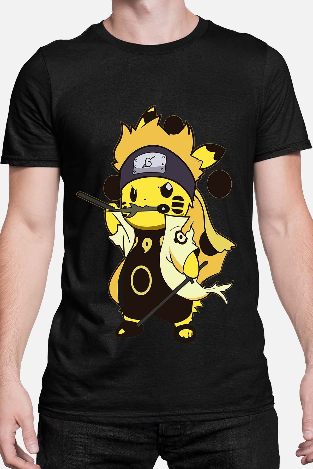COULEUR:Noir|T-shirt Homme | pikaNaru Noir