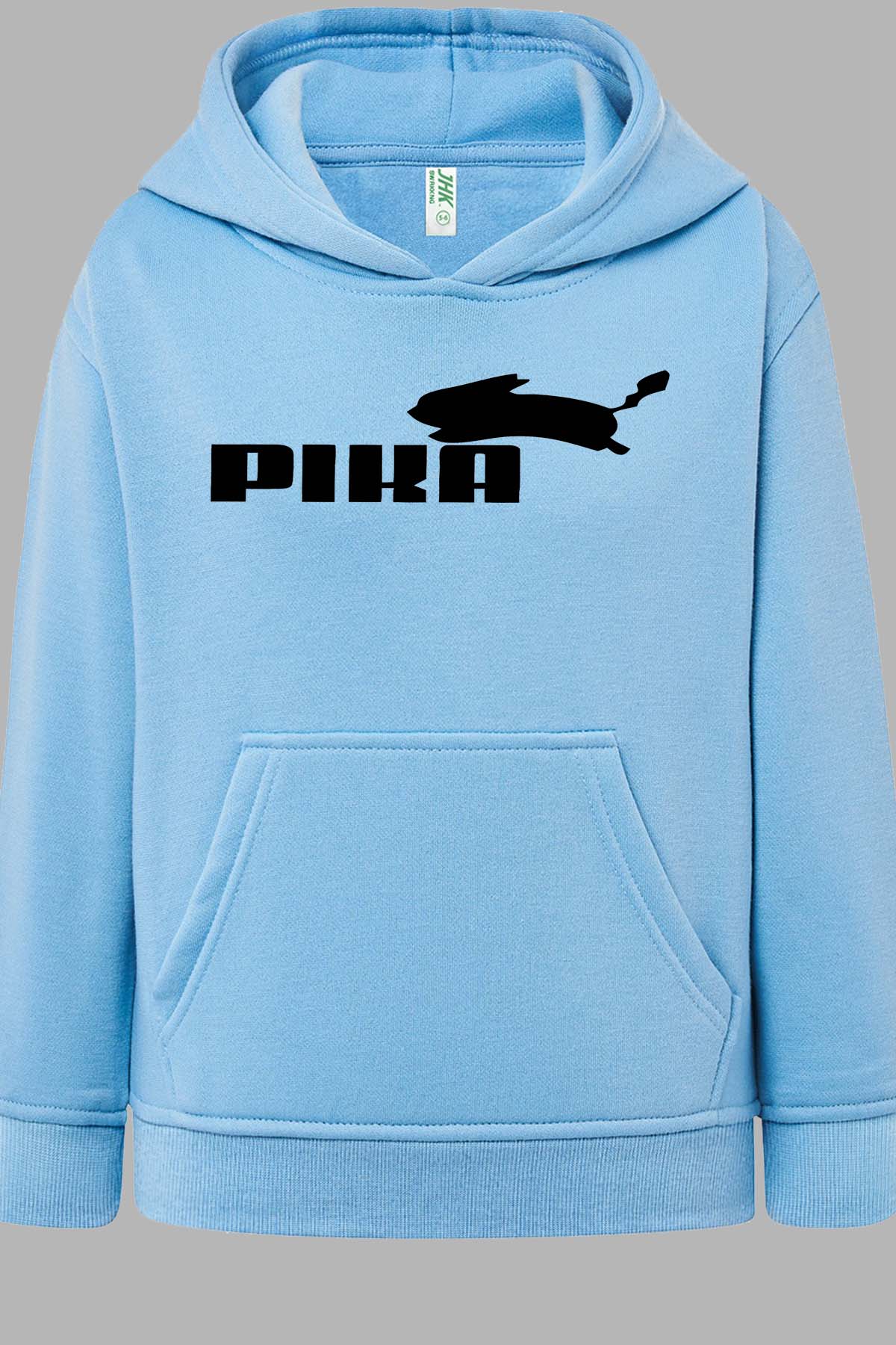 COULEUR:Bleu Ciel|Sweat Capuche Fille | pika Bleu Ciel