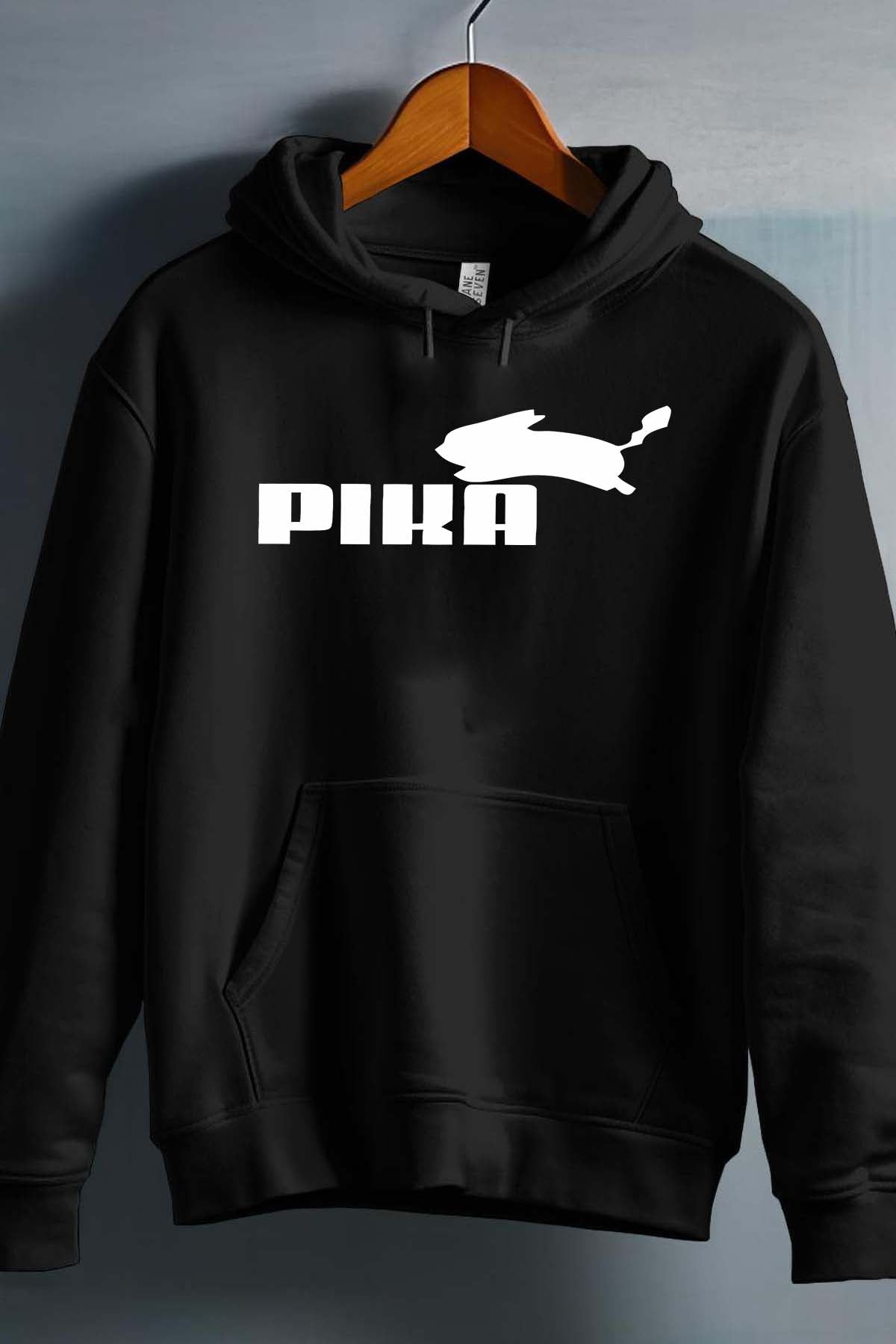 COULEUR:Noir|Sweat Capuche Garçon | pika Noir