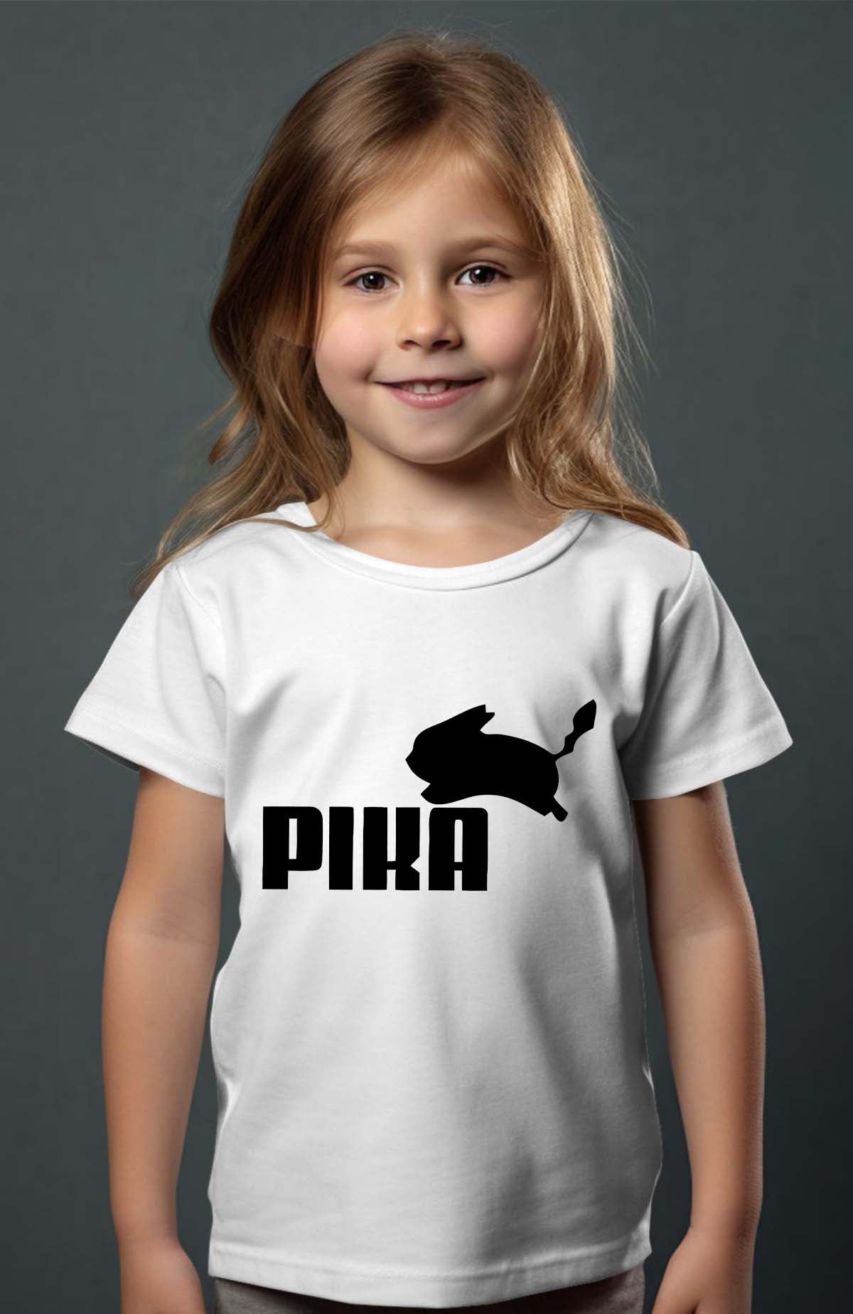 COULEUR:Blanc|T-shirt Fille | pika Blanc