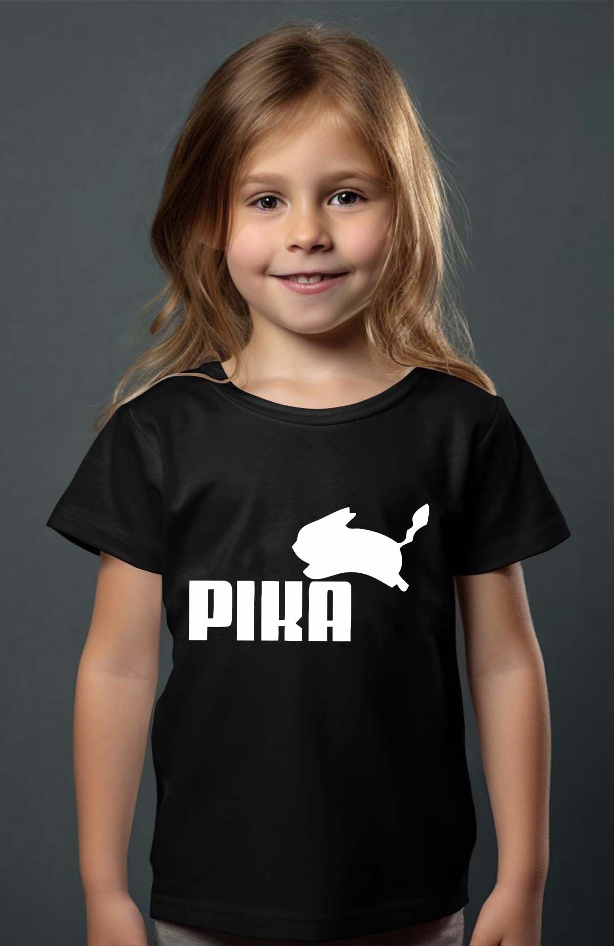 COULEUR:Noir|T-shirt Fille | pika Noir