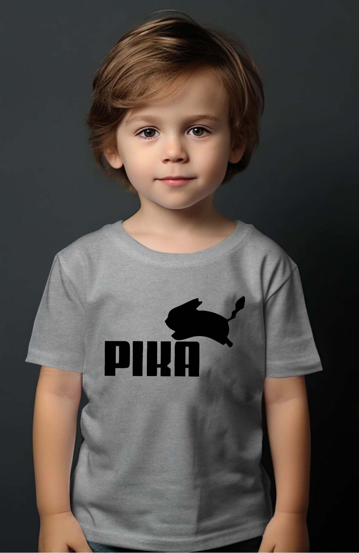 COULEUR:Gris|T-shirt Garçon | pika Gris