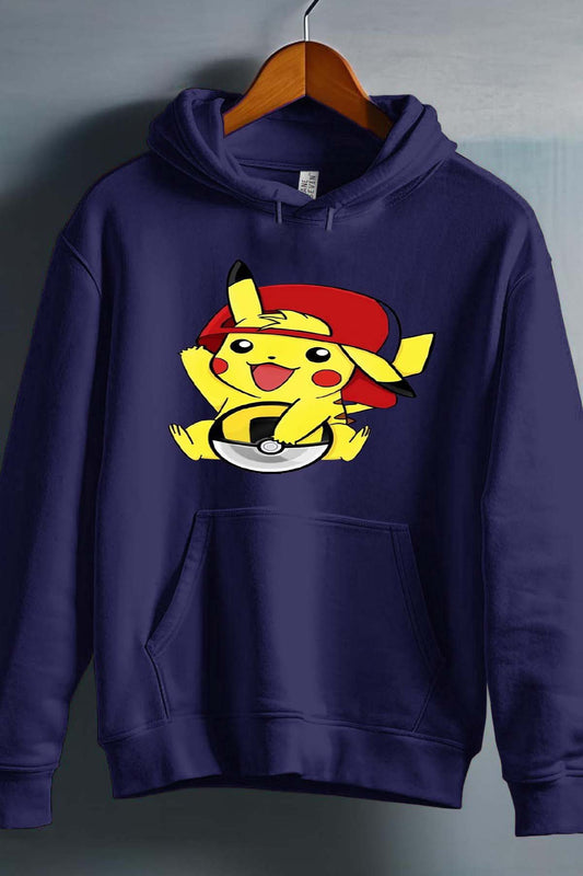 COULEUR:Marine|Sweat Capuche Garçon | pika Ksket Marine