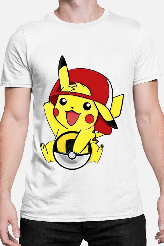 COULEUR:Blanc|T-shirt Homme | pika Ksket Blanc