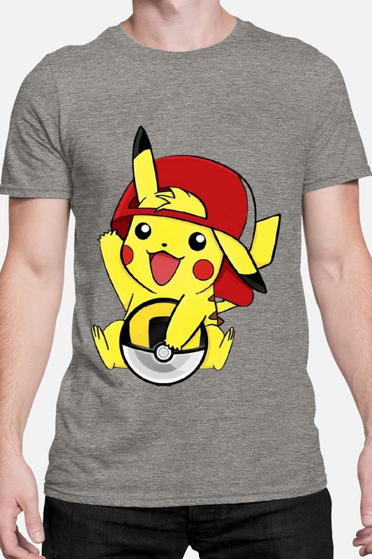 COULEUR:Gris|T-shirt Homme | pika Ksket Gris