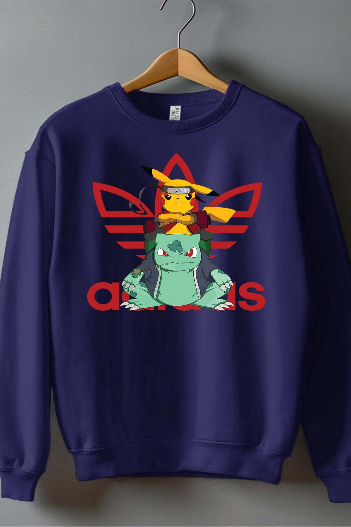 COULEUR:Marine|Sweat Col Rond Garçon | pika cie Marine