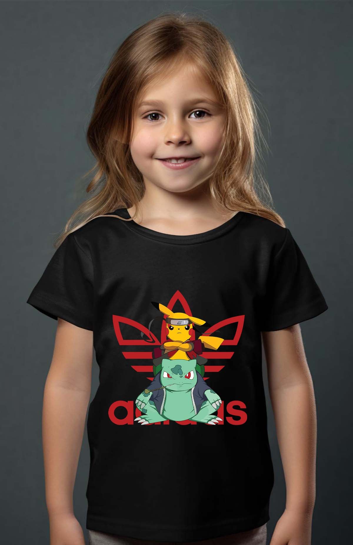 COULEUR:Noir|T-shirt Fille | pika cie Noir