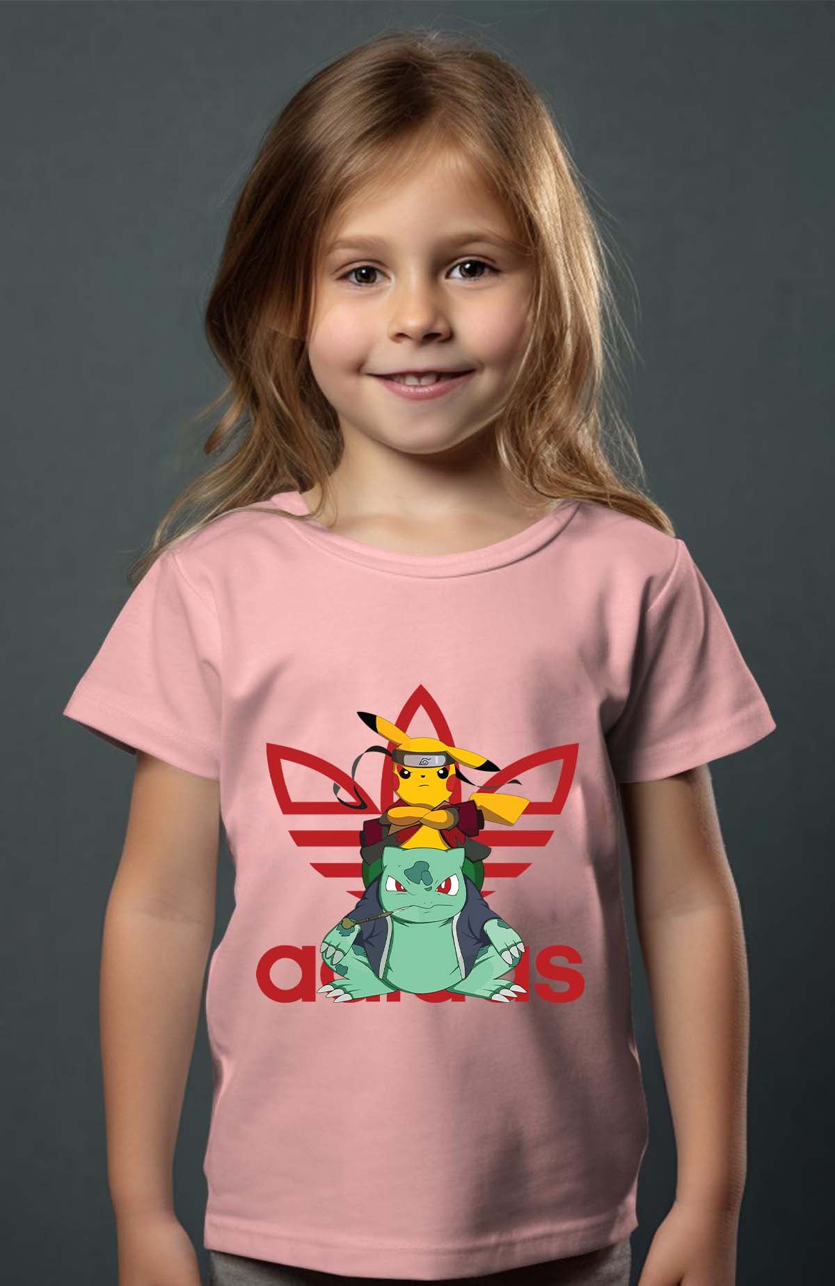 COULEUR:Rose|T-shirt Fille | pika cie Rose