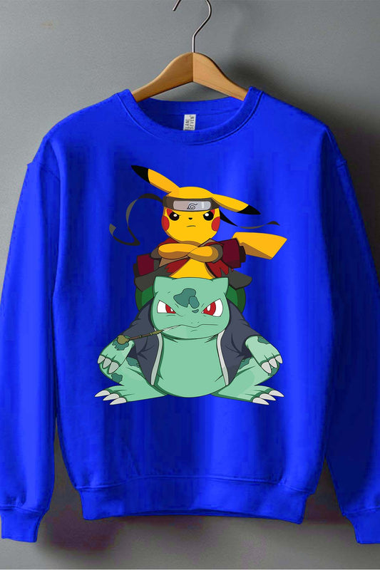 COULEUR:Bleu Roi|Sweat Col Rond Garçon | pika et compagnie Bleu Roi