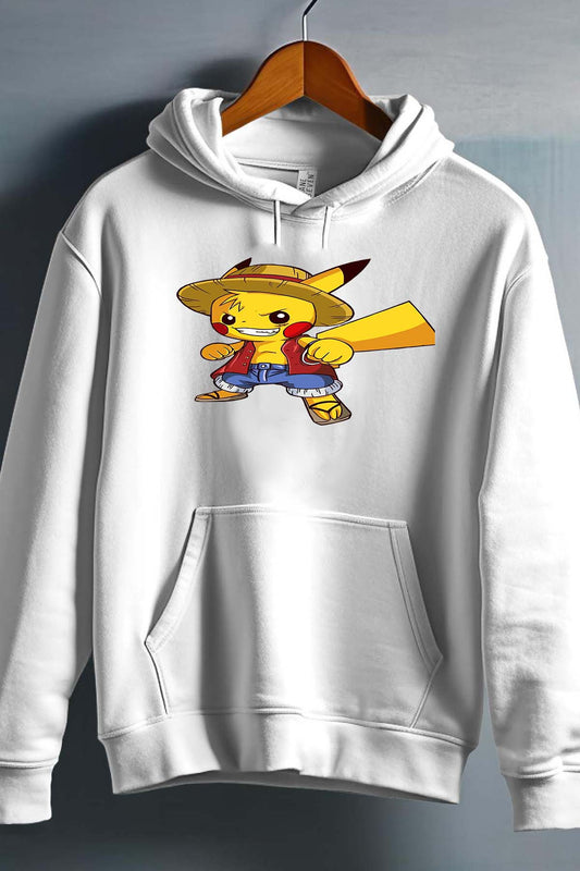 COULEUR:Blanc|Sweat Capuche Homme | pika one piece Blanc