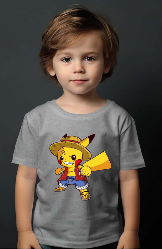 COULEUR:Gris|T-shirt Garçon | pika one piece Gris