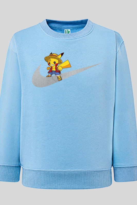 COULEUR:Bleu Ciel|Sweat Col Rond Homme | pikaone P nike Bleu Ciel