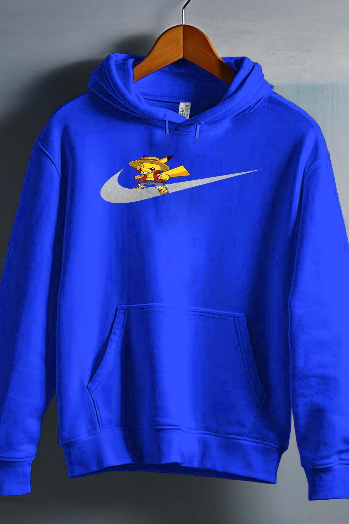 COULEUR:Bleu Roi|Sweat Capuche Homme | pikaone P nike Bleu Roi