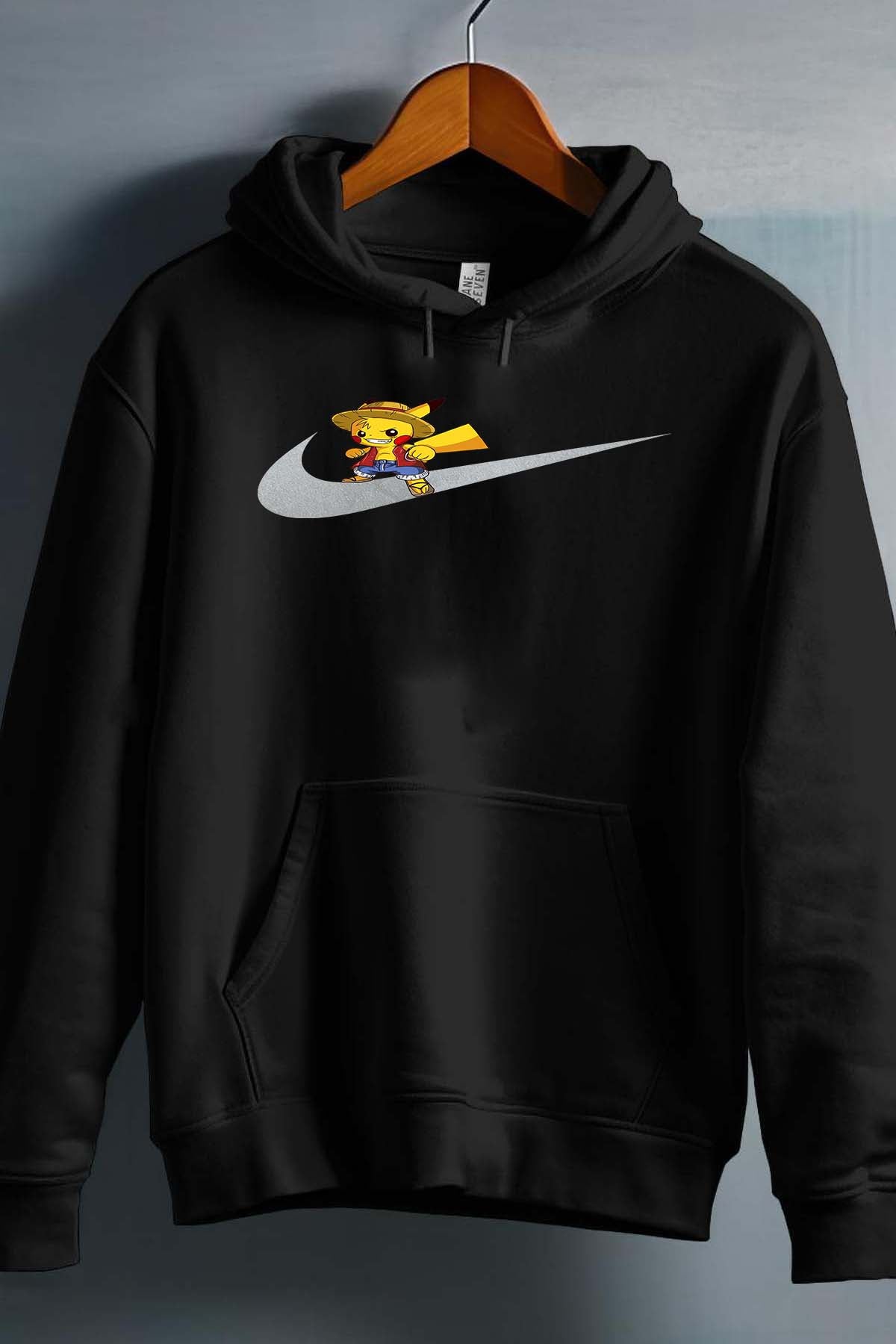 COULEUR:Noir|Sweat Capuche Homme | pikaone P nike Noir