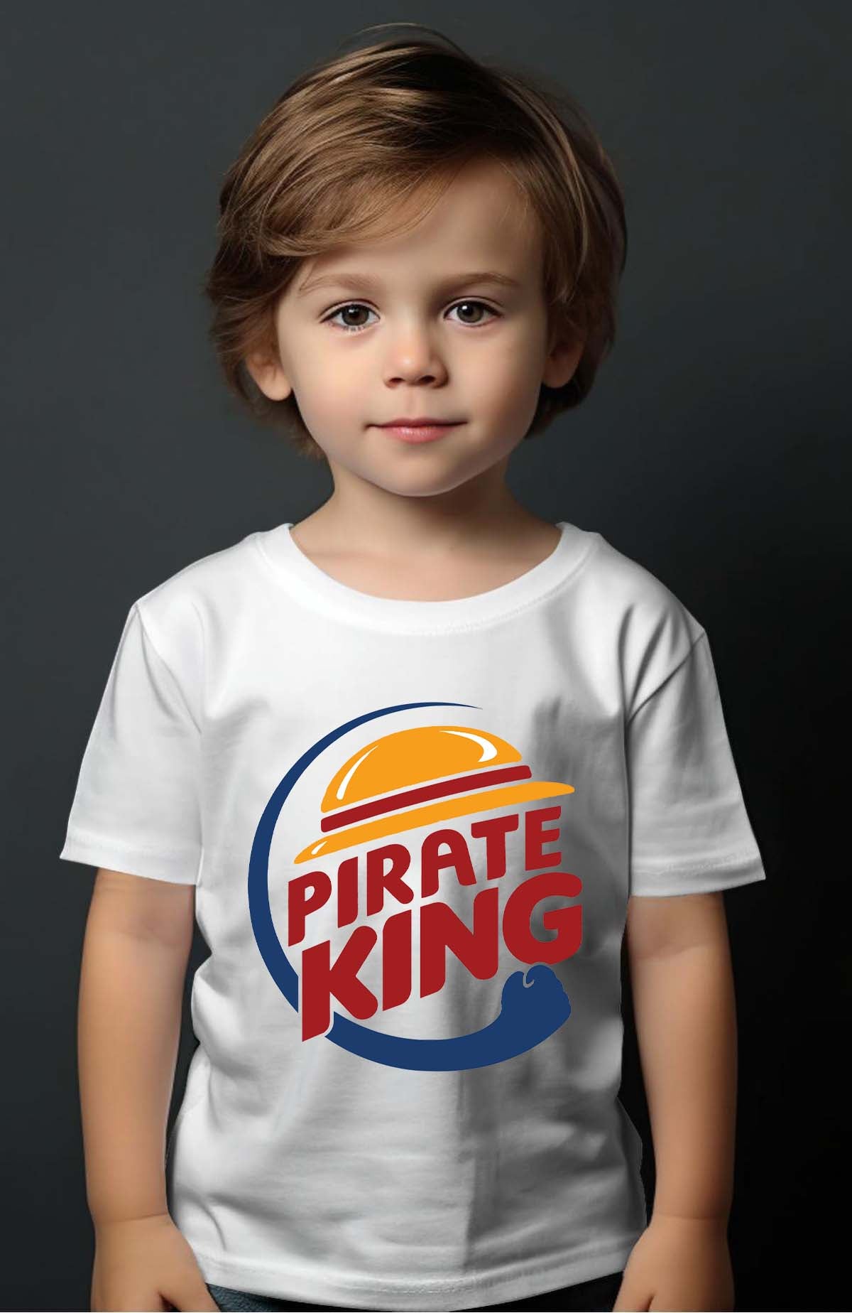 COULEUR:Blanc|T-shirt Garçon | pirate king Blanc