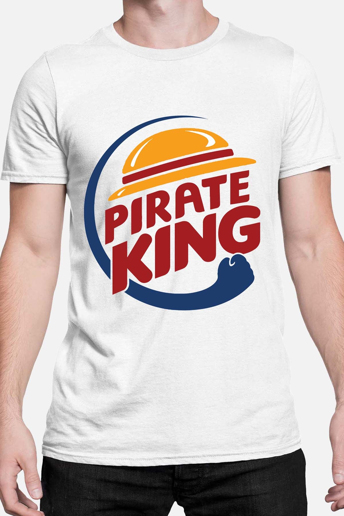 COULEUR:Blanc|T-shirt Homme | pirate king Blanc