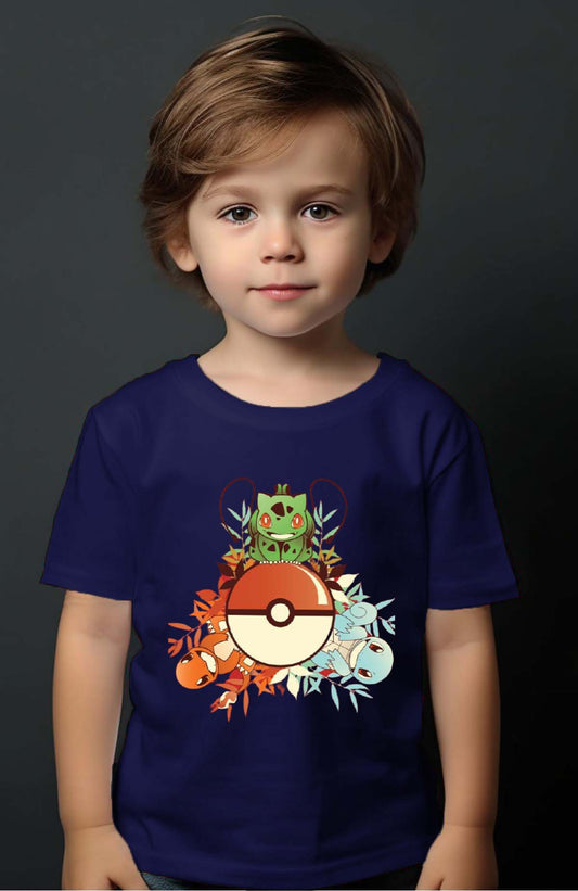 COULEUR:Marine|T-shirt Garçon | poke 3perso Marine