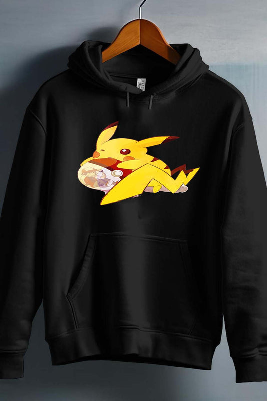 COULEUR:Noir|Sweat Capuche Garçon | pokeball sacha pika Noir