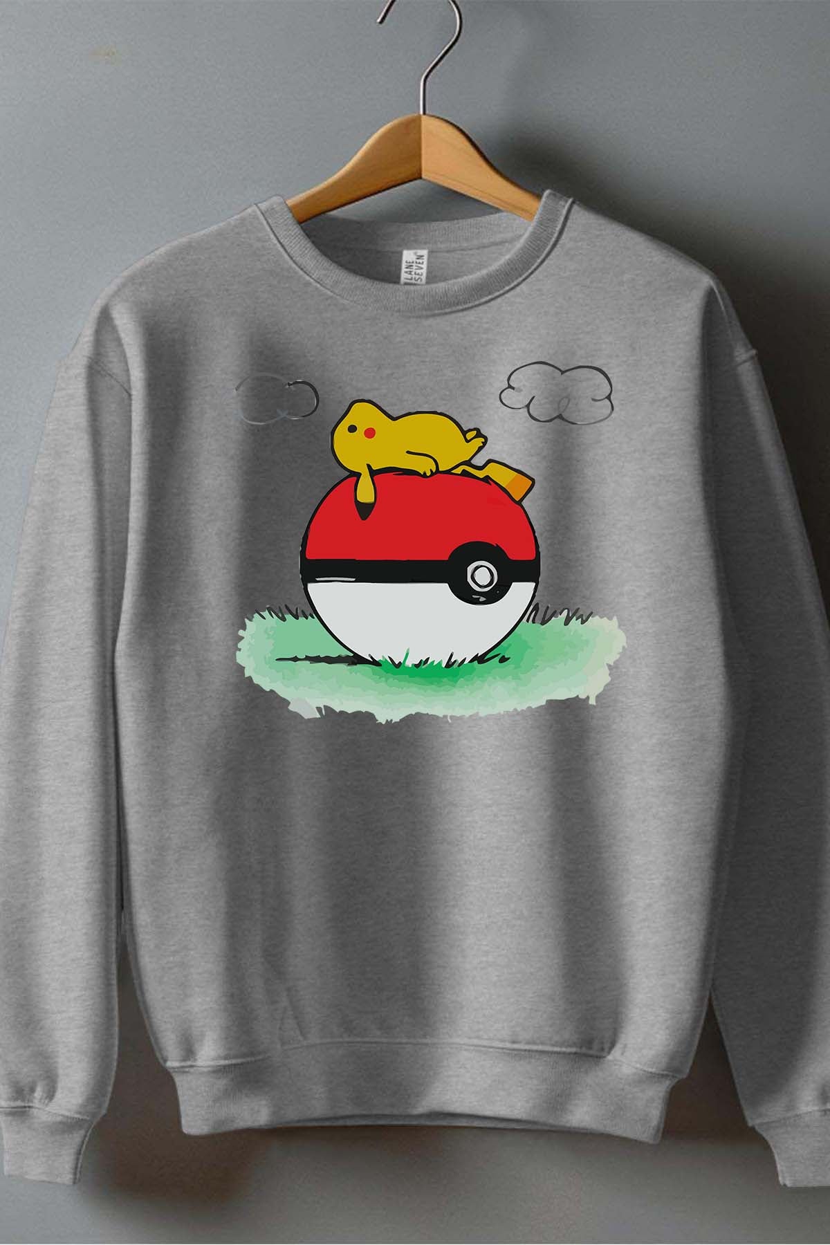 COULEUR:Gris|Sweat Col Rond Garçon | pokehouse Gris