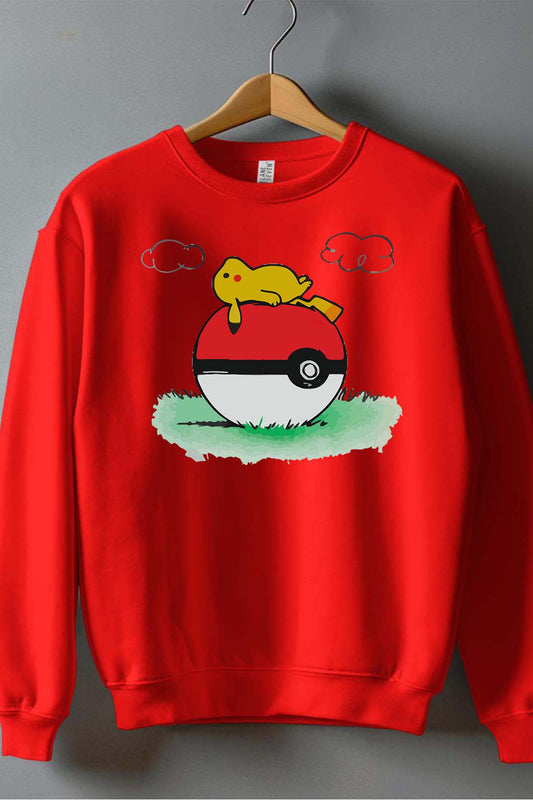 COULEUR:Rouge|Sweat Col Rond Garçon | pokehouse Rouge