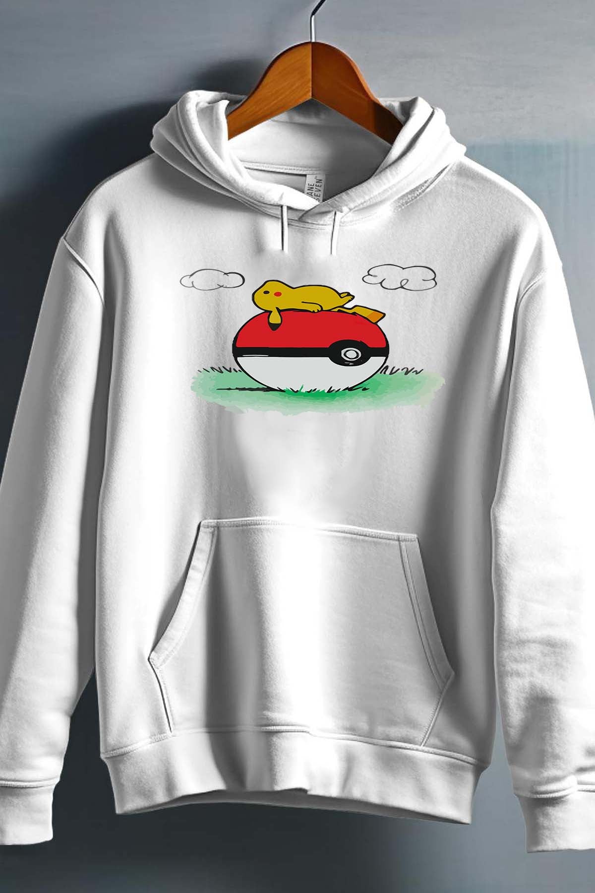 COULEUR:Blanc|Sweat Capuche Fille | pokehouse Blanc