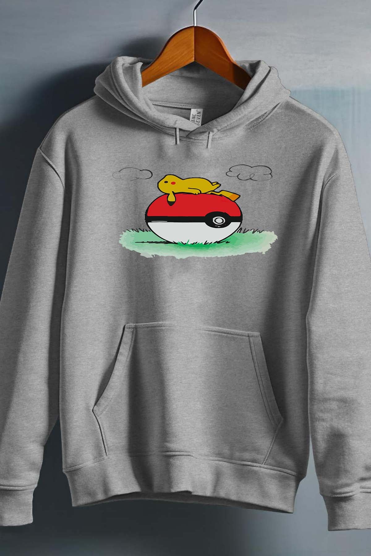 COULEUR:Gris|Sweat Capuche Fille | pokehouse Gris