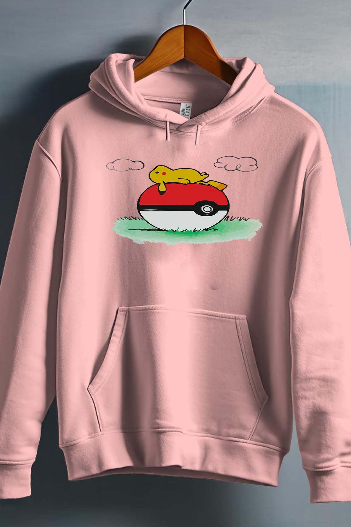 COULEUR:Rose|Sweat Capuche Fille | pokehouse Rose