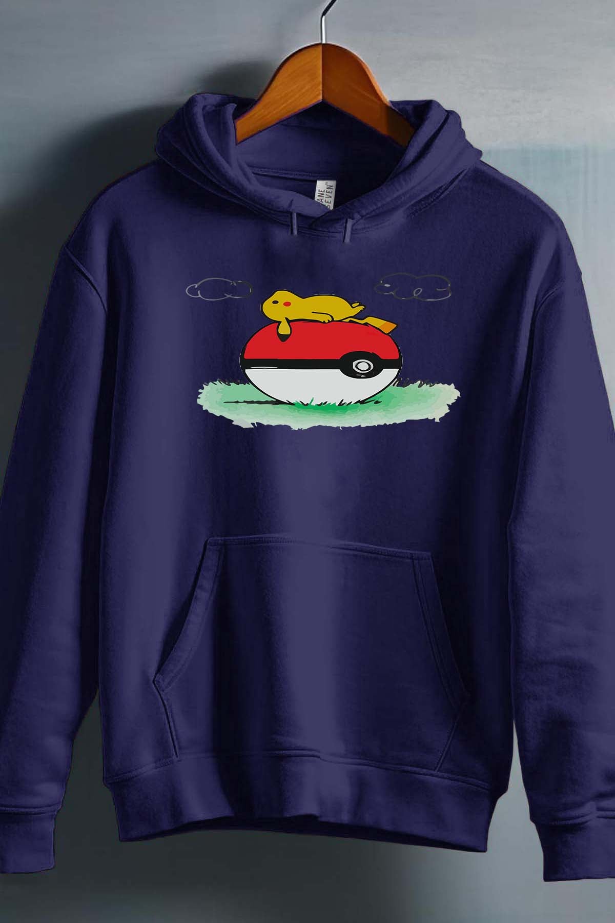 COULEUR:Marine|Sweat Capuche Garçon | pokehouse Marine