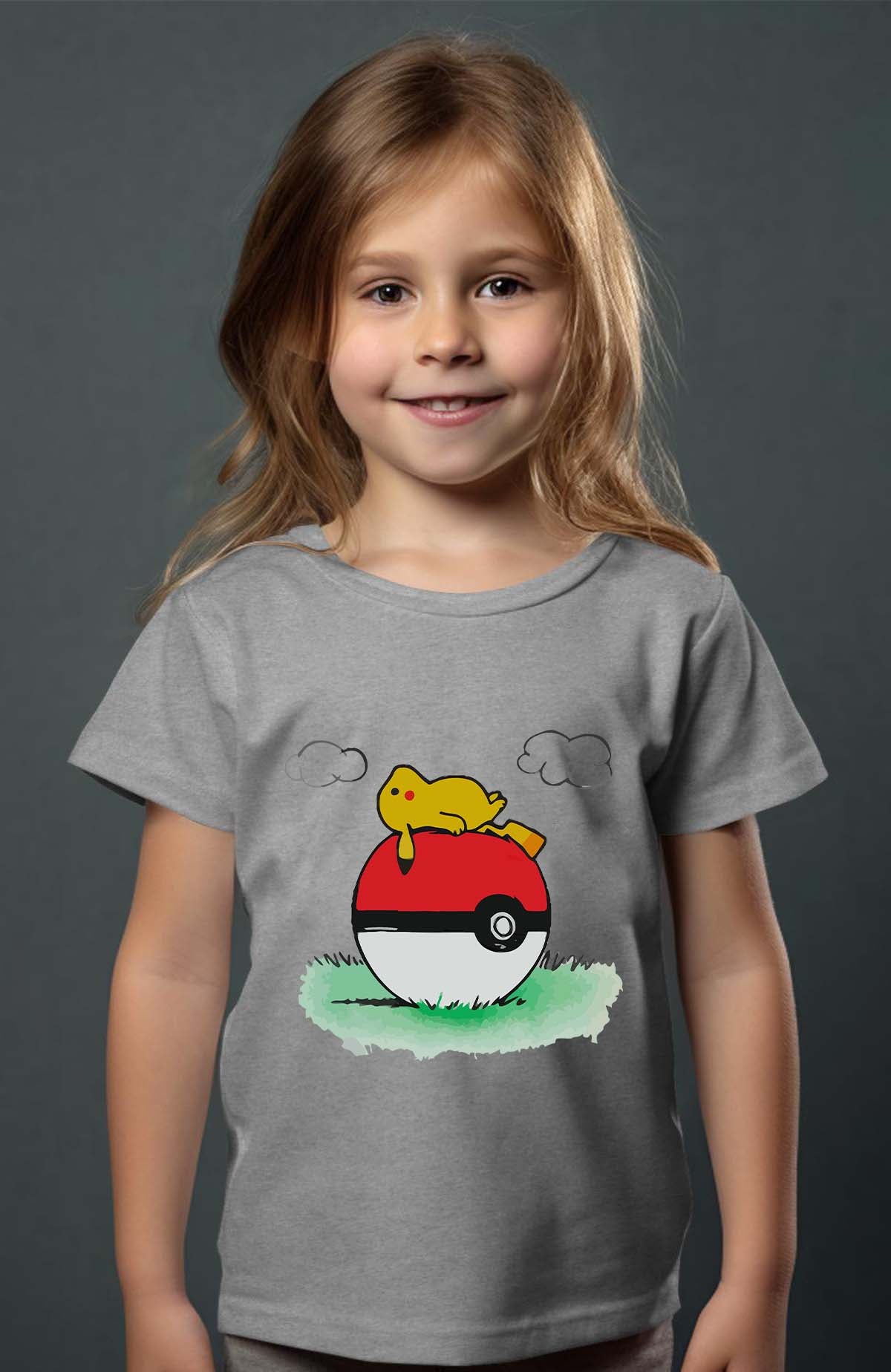 COULEUR:Gris|T-shirt Fille | pokehouse Gris