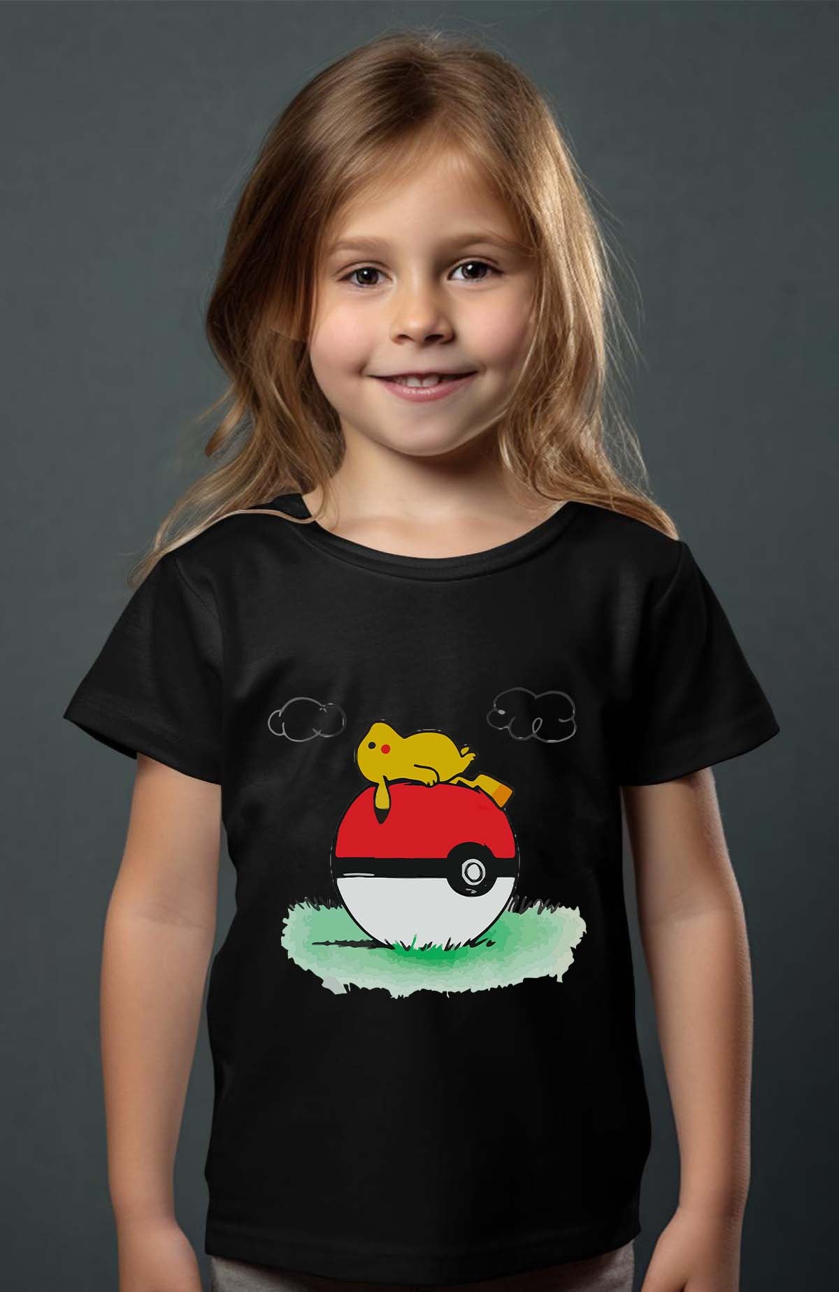 COULEUR:Noir|T-shirt Fille | pokehouse Noir