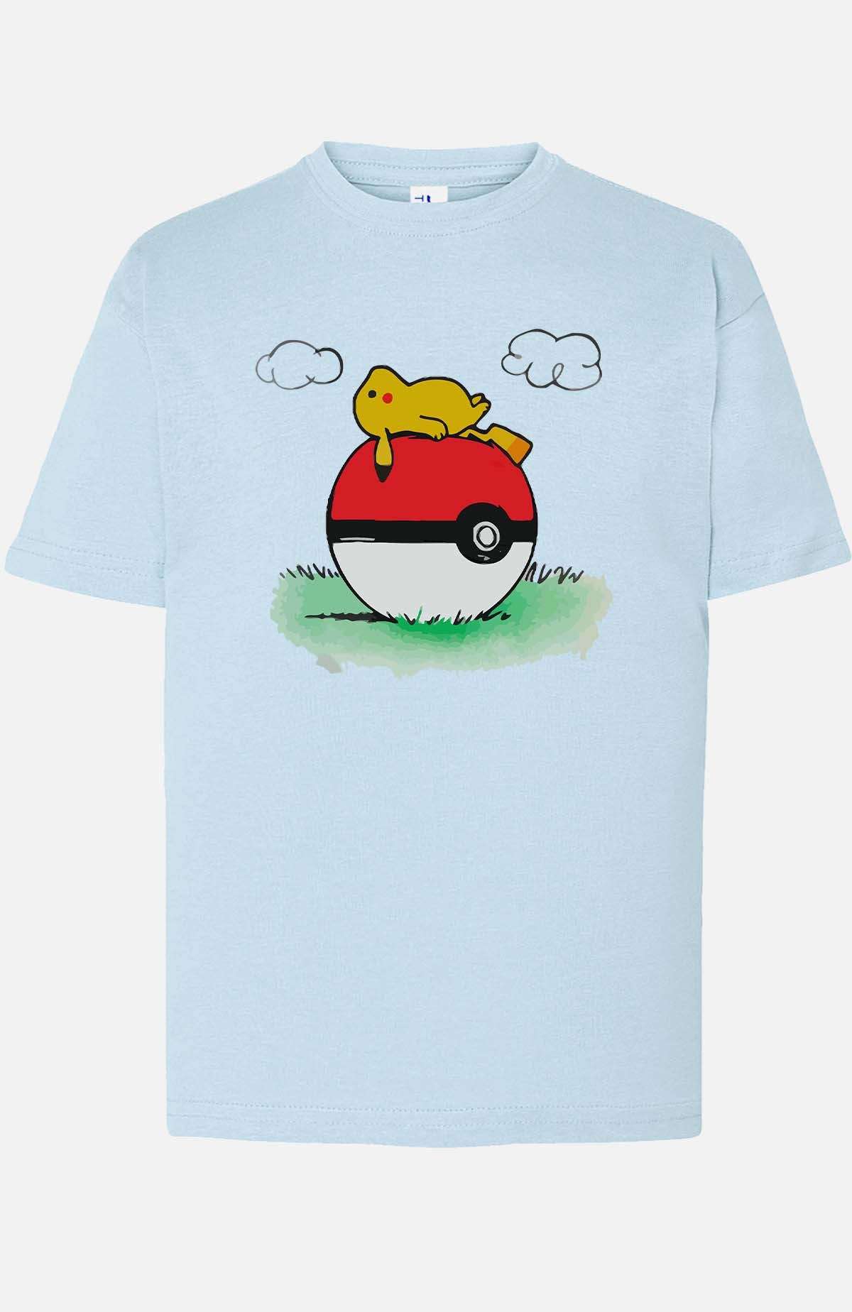 COULEUR:Bleu Ciel|T-shirt Garçon | pokehouse Bleu Ciel