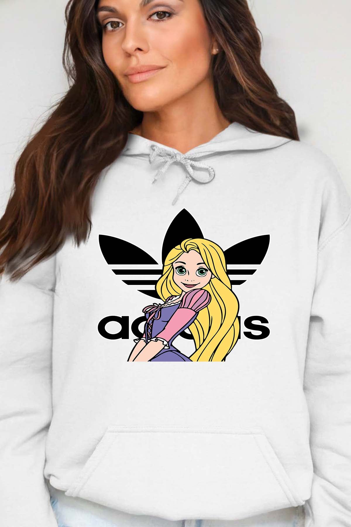COULEUR:Blanc|Sweat Capuche Femme | raiponse adidas Blanc