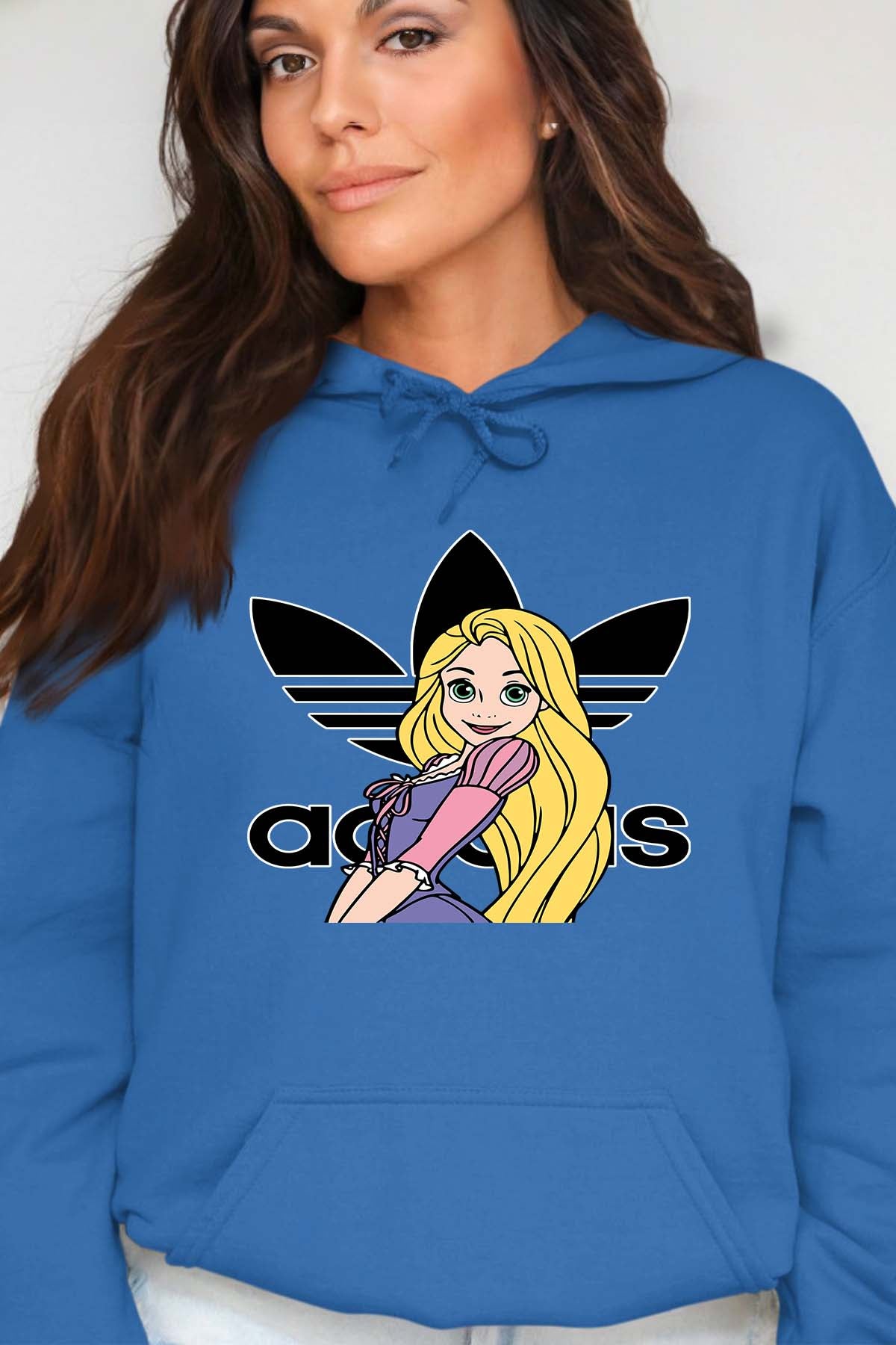 COULEUR:Bleu Roi|Sweat Capuche Femme | raiponse adidas Bleu Roi
