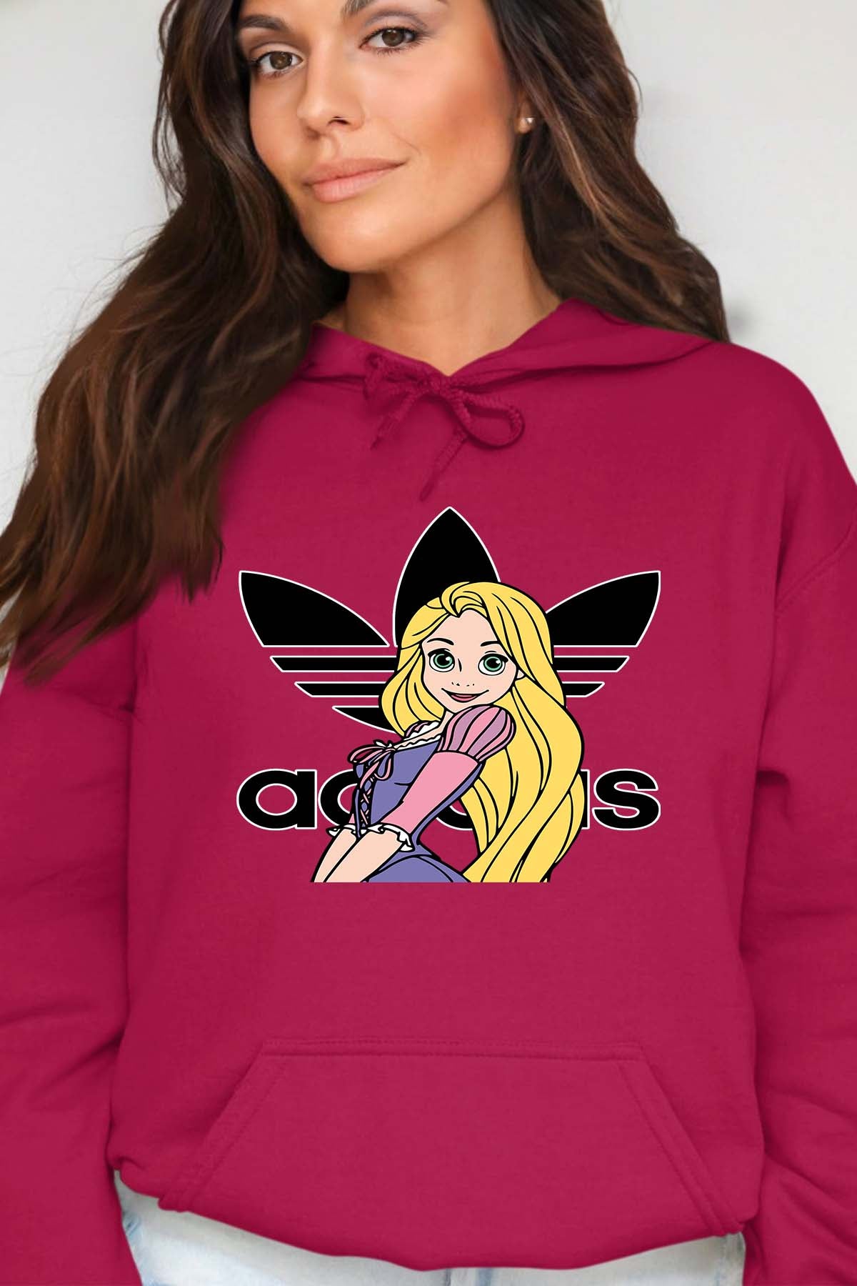 COULEUR:Bordeaux|Sweat Capuche Femme | raiponse adidas Bordeaux