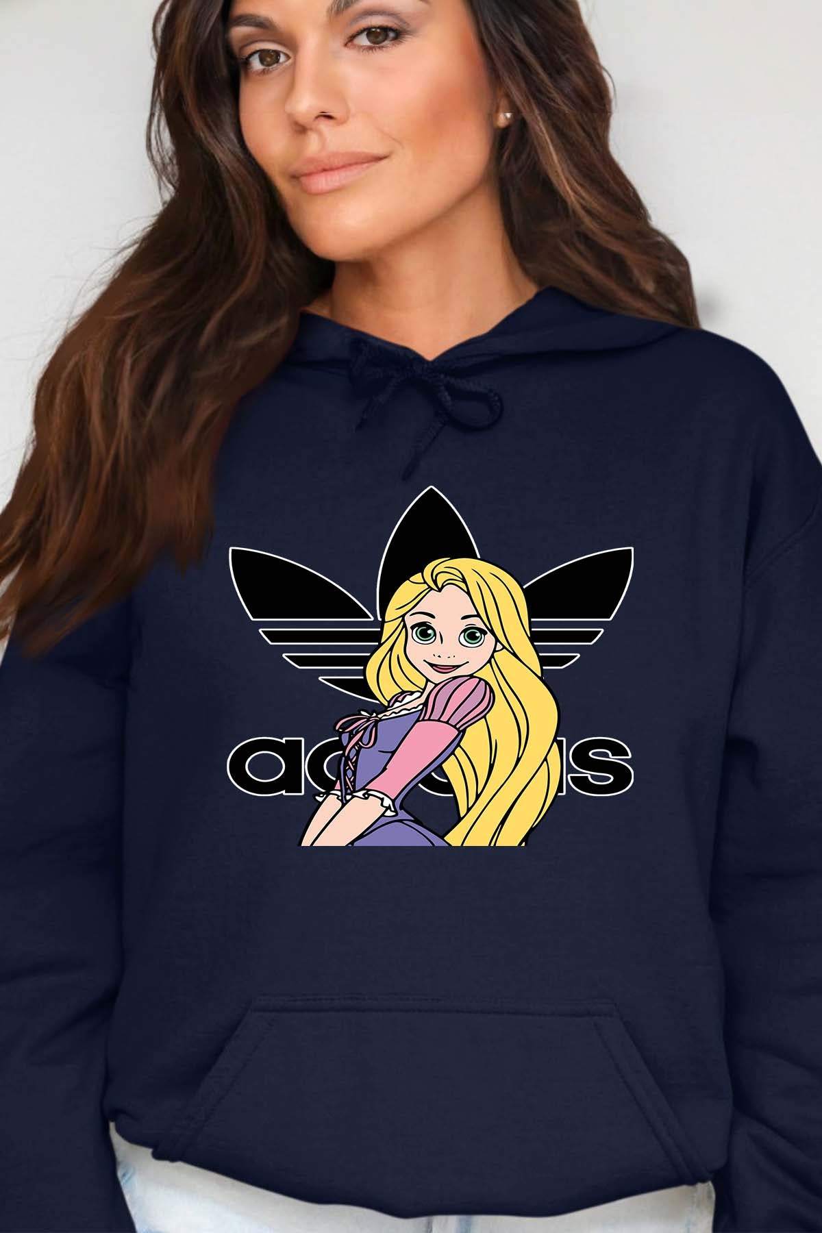 COULEUR:Marine|Sweat Capuche Femme | raiponse adidas Marine