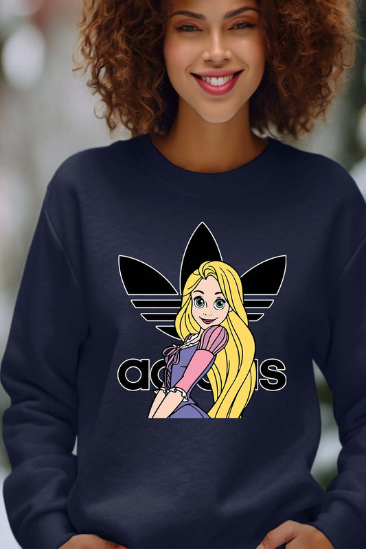 COULEUR:Marine|Sweat Col Rond Femme | raiponse adidas Marine