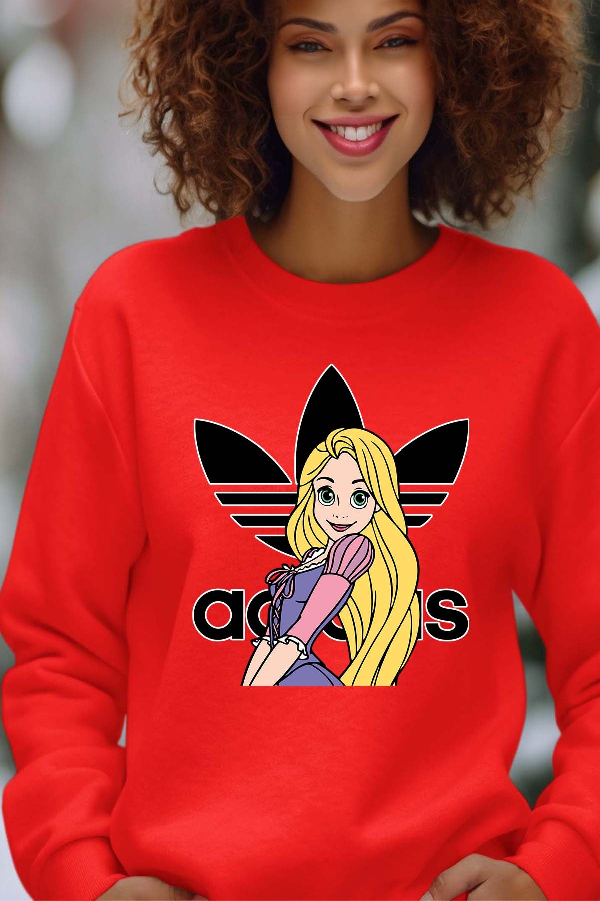 COULEUR:Rouge|Sweat Col Rond Femme | raiponse adidas Rouge