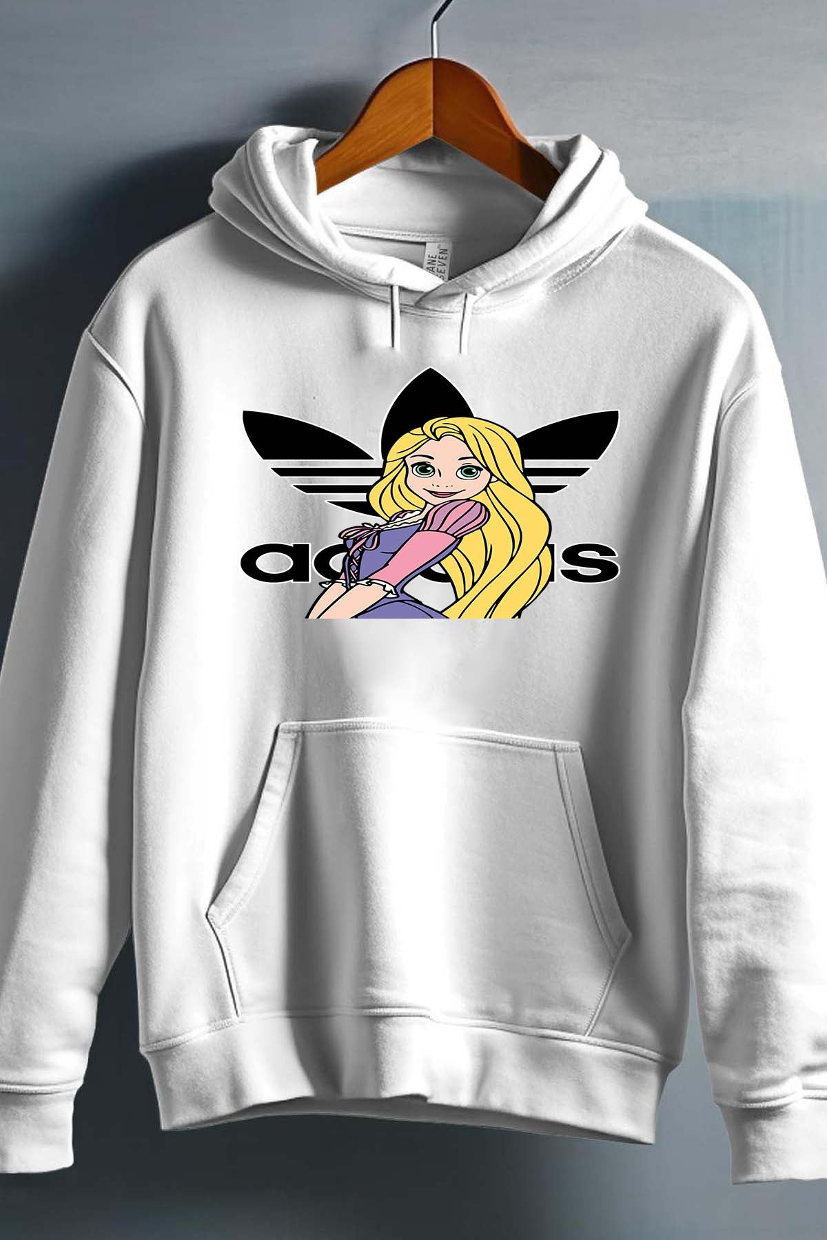 COULEUR:Blanc|Sweat Capuche Fille | raiponse adidas Blanc