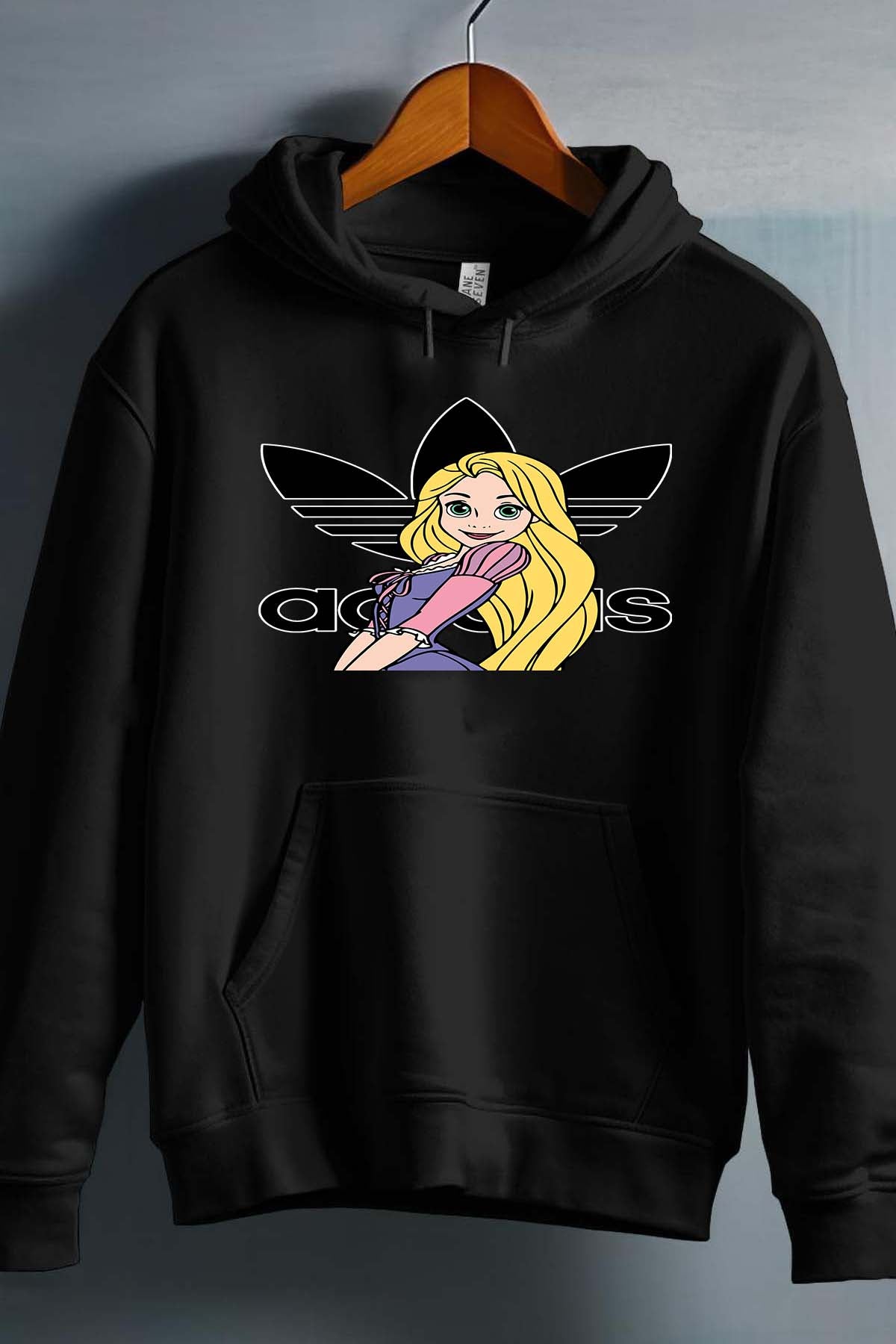 COULEUR:Noir|Sweat Capuche Fille | raiponse adidas Noir