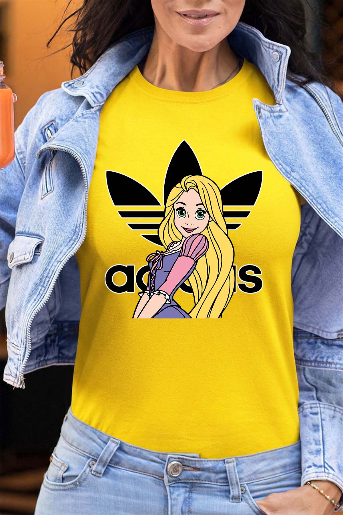 COULEUR:Jaune|T-shirt Femme | raiponse adidas Jaune