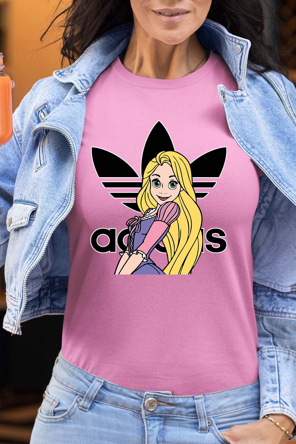 COULEUR:Rose|T-shirt Femme | raiponse adidas Rose
