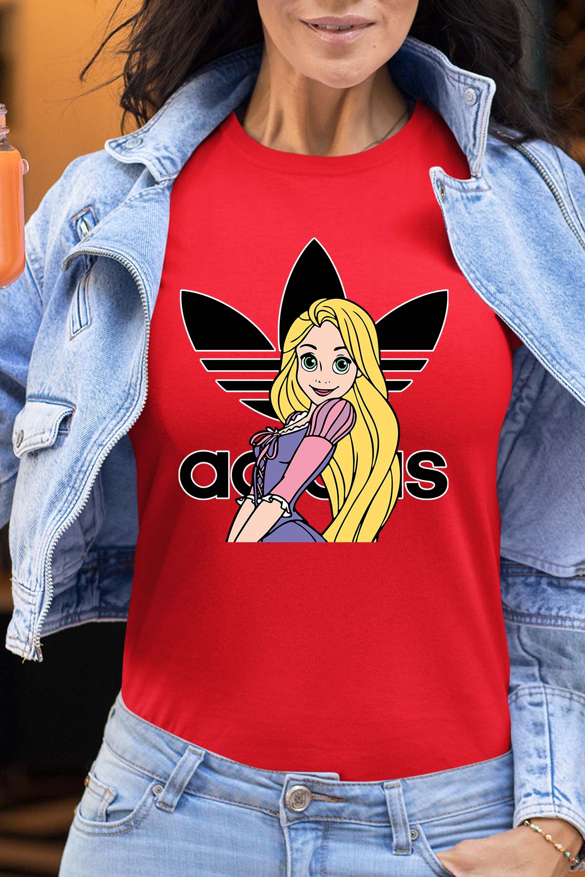 COULEUR:Rouge|T-shirt Femme | raiponse adidas Rouge