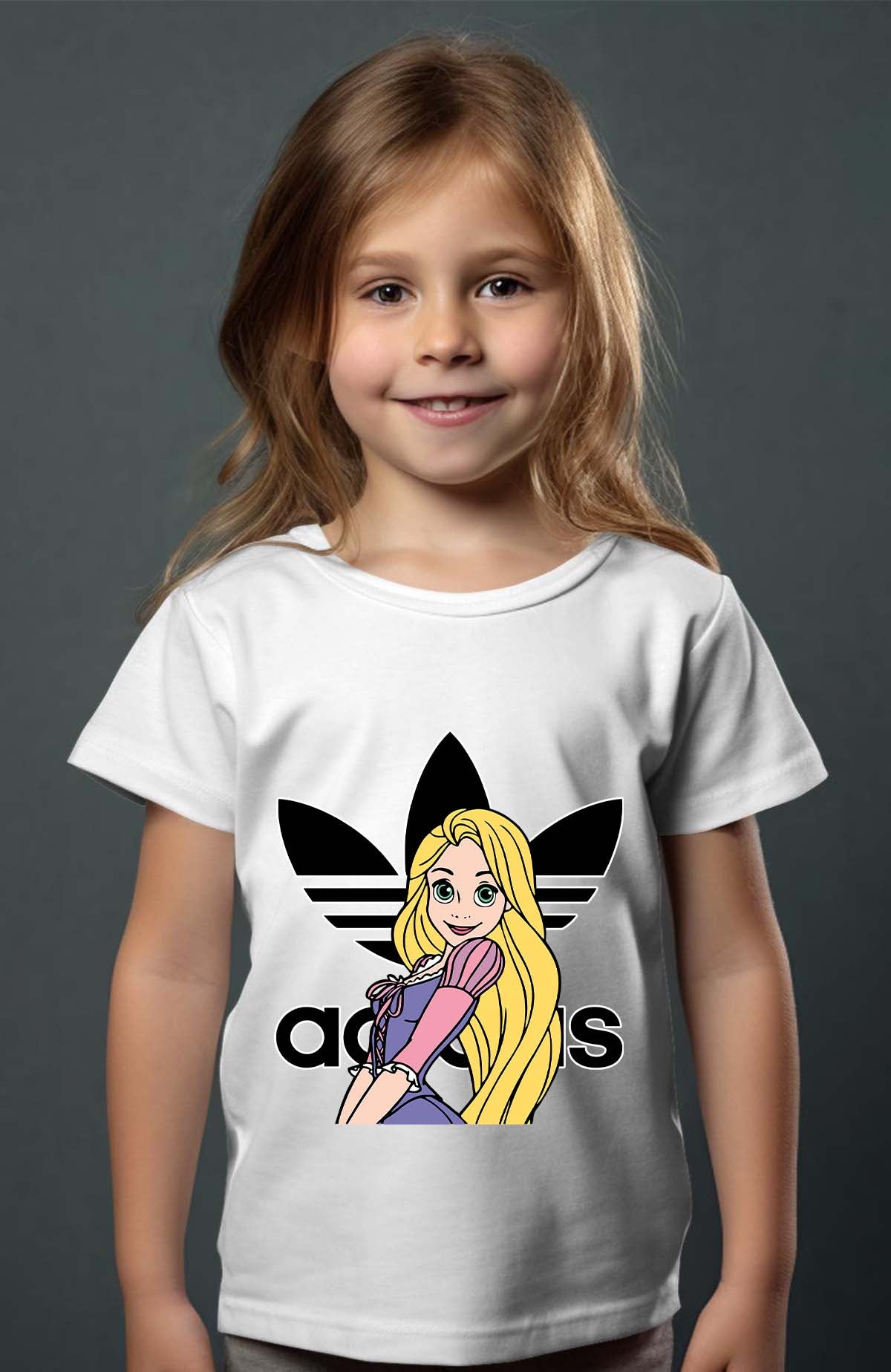 COULEUR:Blanc|T-shirt Fille | raiponse adidas Blanc